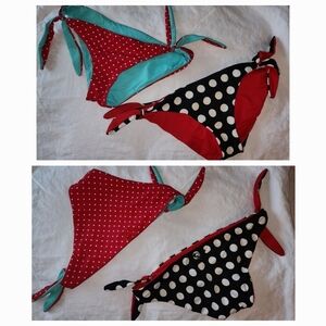 Reversible Polkadot Bikini Bottoms